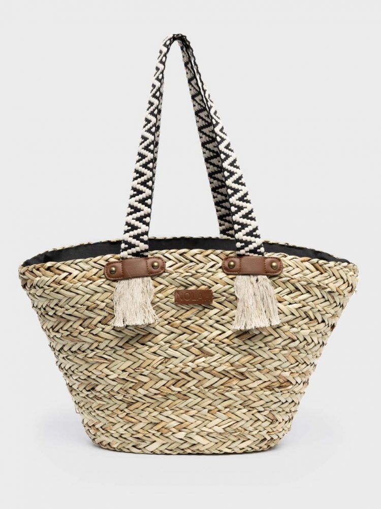 Straw beach bag NOLAH