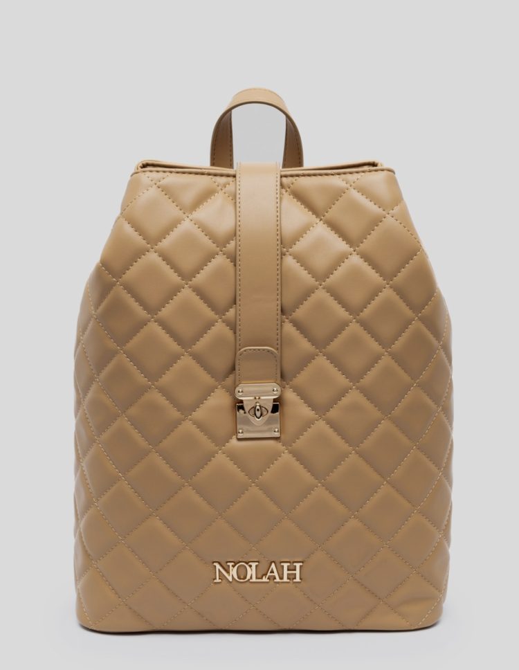 Beige bag backpack NOLAH